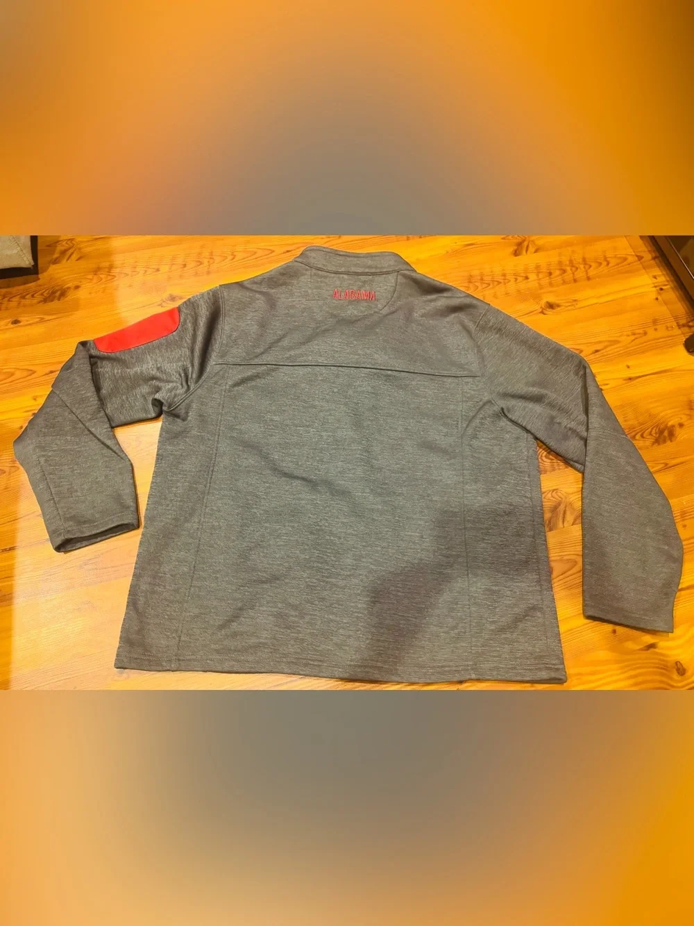 Colosseum Gray Performance Jacket with Red Trim